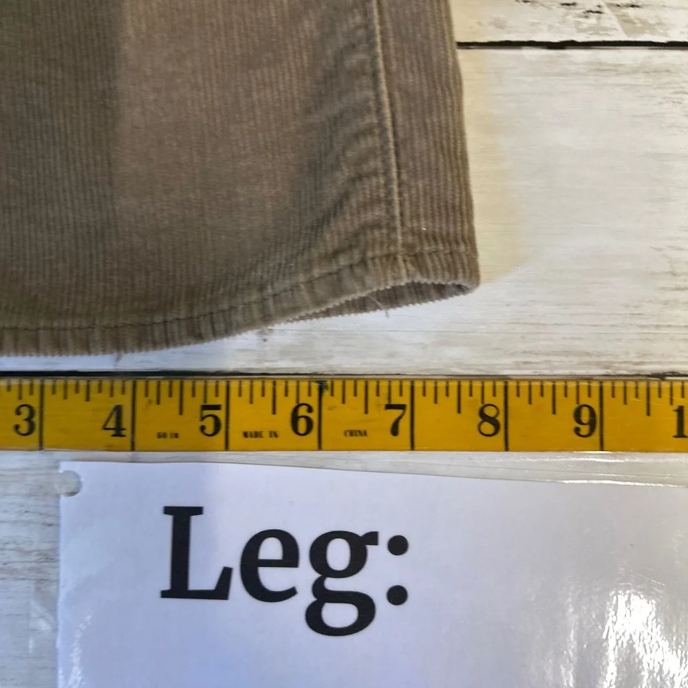 J. Crew The Sutton Mens Corduroy Pants Tan Straight Fit Casual Sz 33x30 5-Pocket